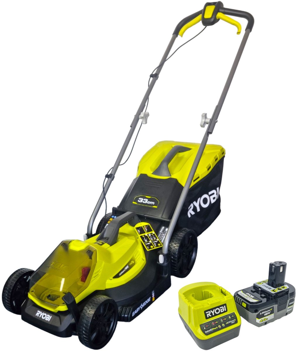 Ryobi one+ 18v accu 33cm grasmaaier (incl. 1x4.0ah accu) rlm18x33b40