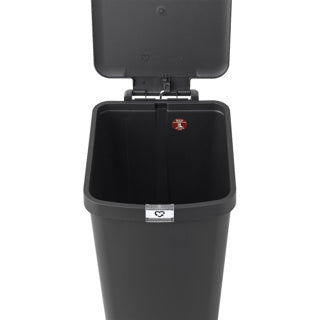 Brabantia stepup prullenbak - 40 l - dark grey