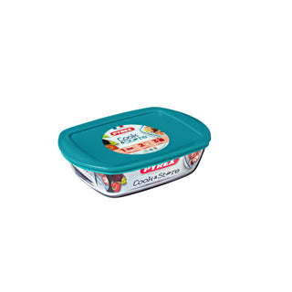 Pyrex kookopbergruimte 1,2l schaal met deksel deksel
