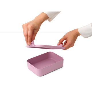 Make en take lunchbox medium lilac pink | 2 stuks