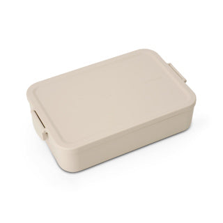 Brabantia make en take lunchbox large soft beige | 2 stuks