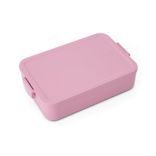 Brabantia make en take bento lunchbox large lilac pink | 2 stuks