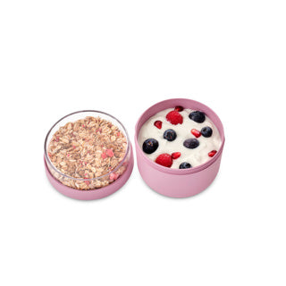Make en take yoghurtbeker 0,5 l lilac pink | 2 stuks