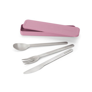 Brabantia make en take bestekset 3 delig lilac pink | 2 stuks