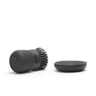 Brabantia spoelbakafwasborstel met zeepreservoir donkergrijs