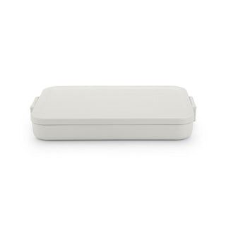 Brabantia lunchbox make take plat lichtgrijs | 2 stuks