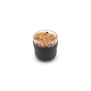 Brabantia yoghurtbeker make take 0,5l donkergrijs | 2 stuks