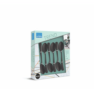 Amefa theelepels zwart 6 stuks