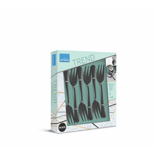 Amefa gebaksvorkjes zwart 6 stuks 