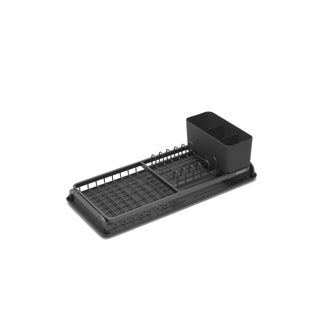 Brabantia sinkside afdruiprek compact - met bestekhouder - dark grey