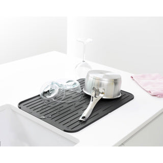 Brabantia spoelbak siliconen afdruipmat - donkergrijs