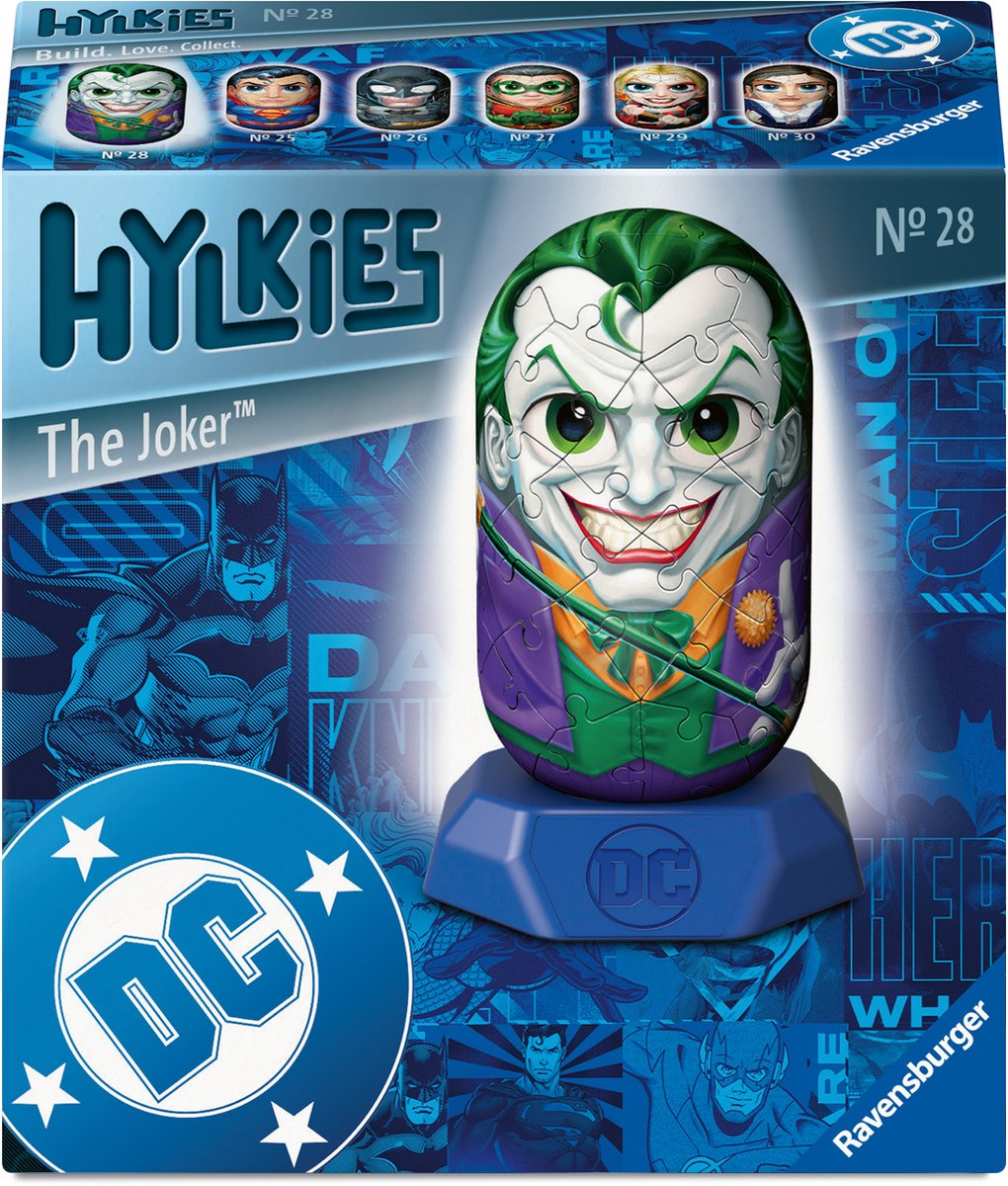 Ravensburger - hylkies - dc joker - bouwspel - 54 stukjes