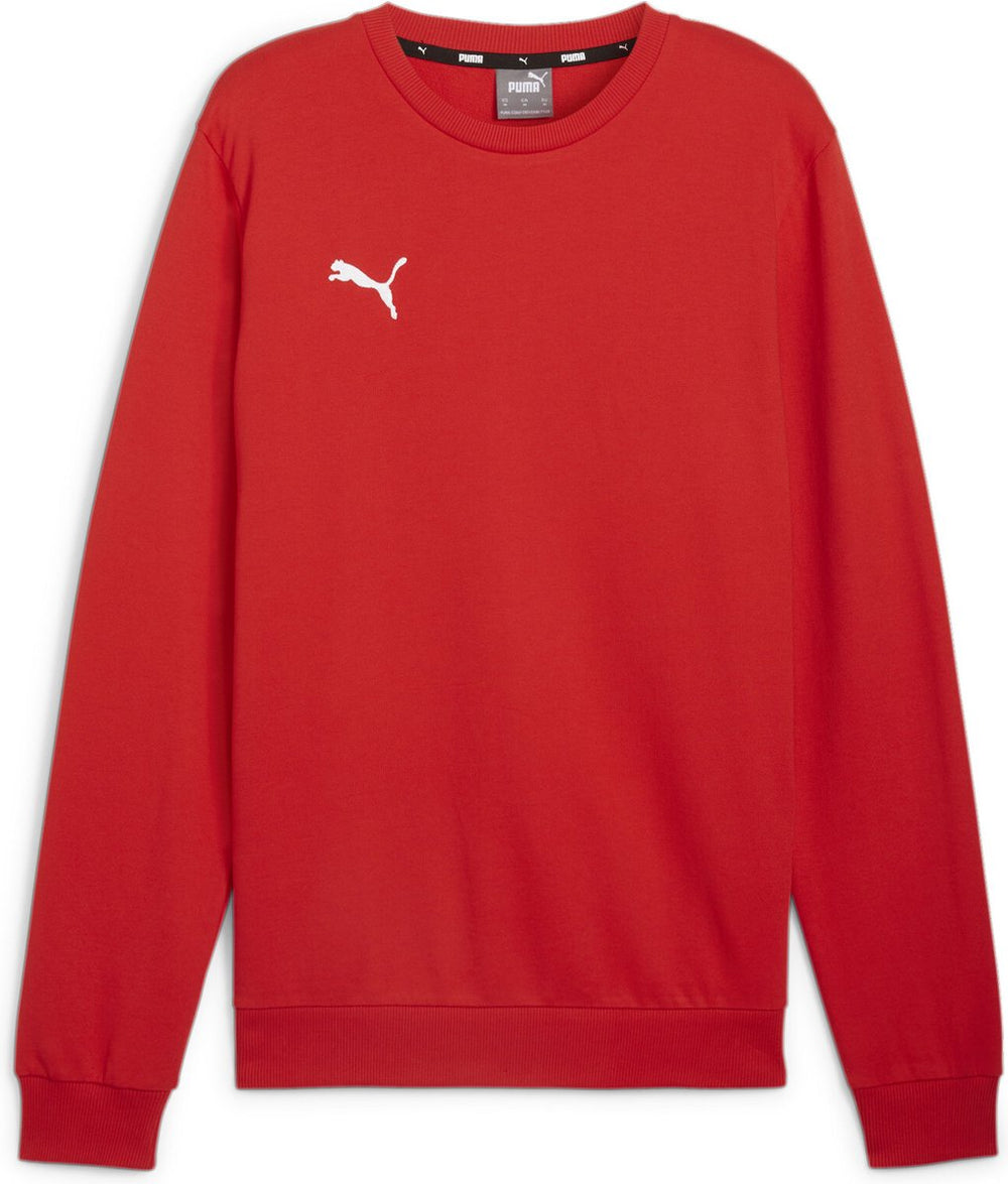 Puma teamgoal casuals crew neck sweat heren sporttrui - red- white