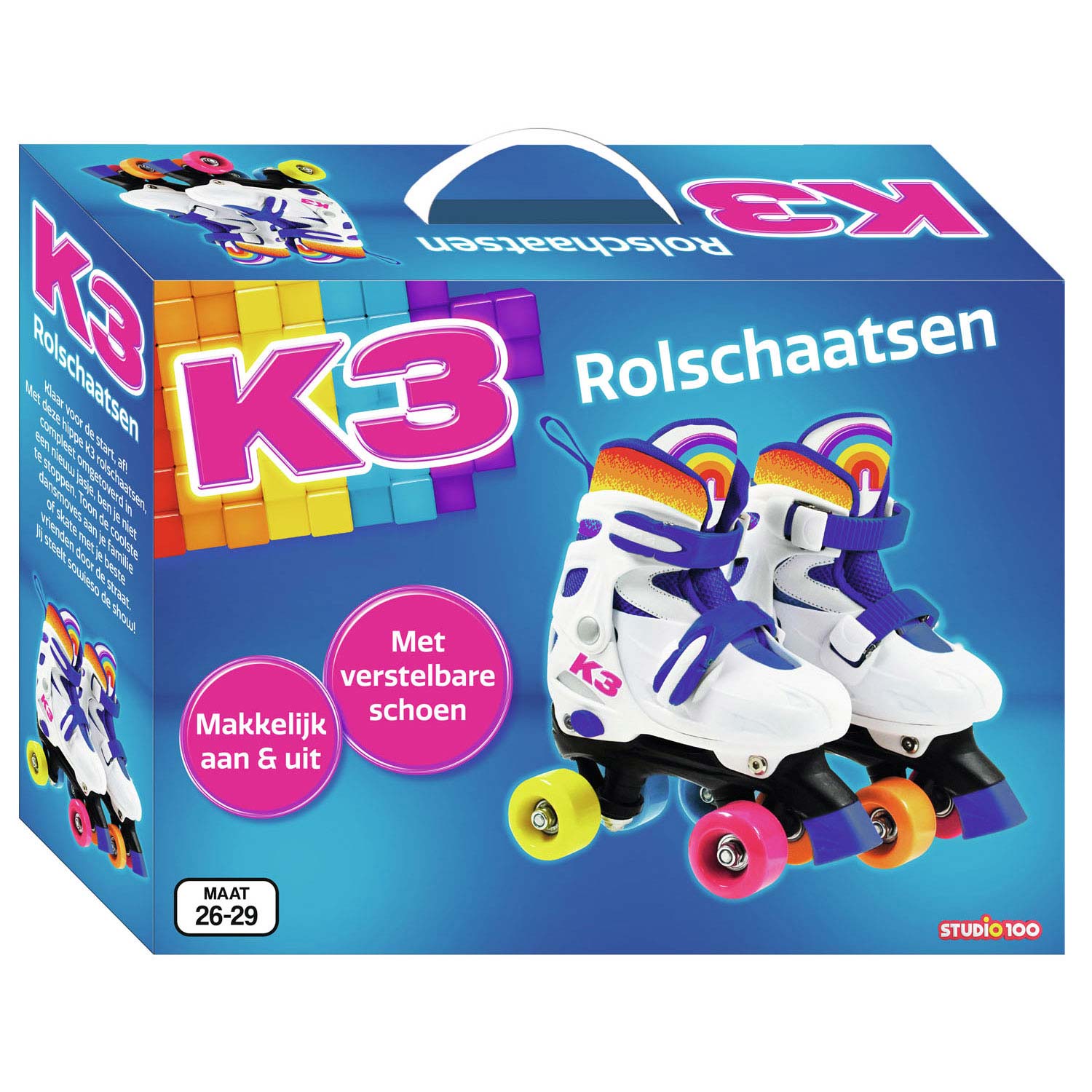 Studio 100 k3 rolschaatsen - maat 26-29