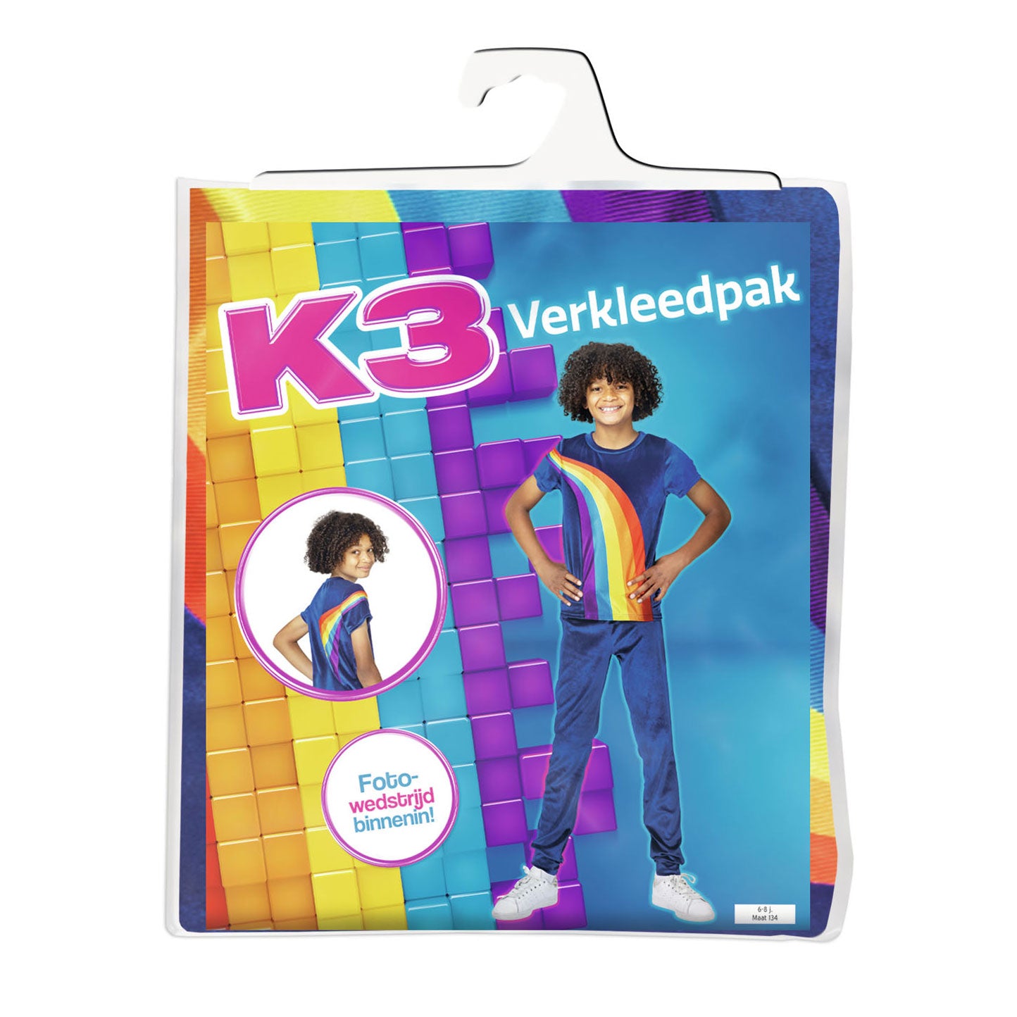 K3 Verkleedpak Regenboog - 6-8 jaar