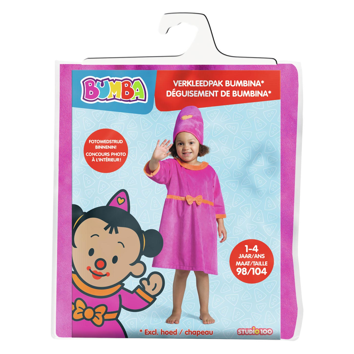 Studio 100 bumba: bumbina verkleedpakje, 1-4 jaar
