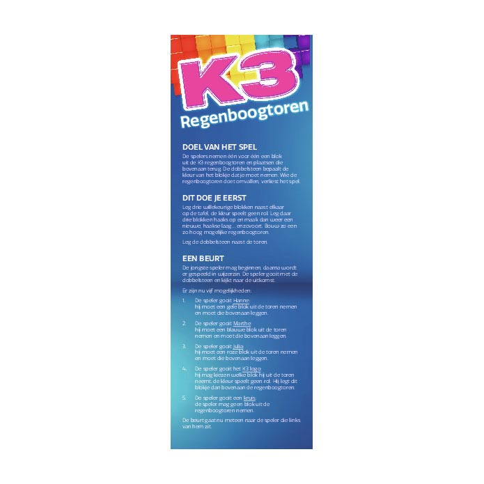 K3 regenboogtoren stapel en balansspel