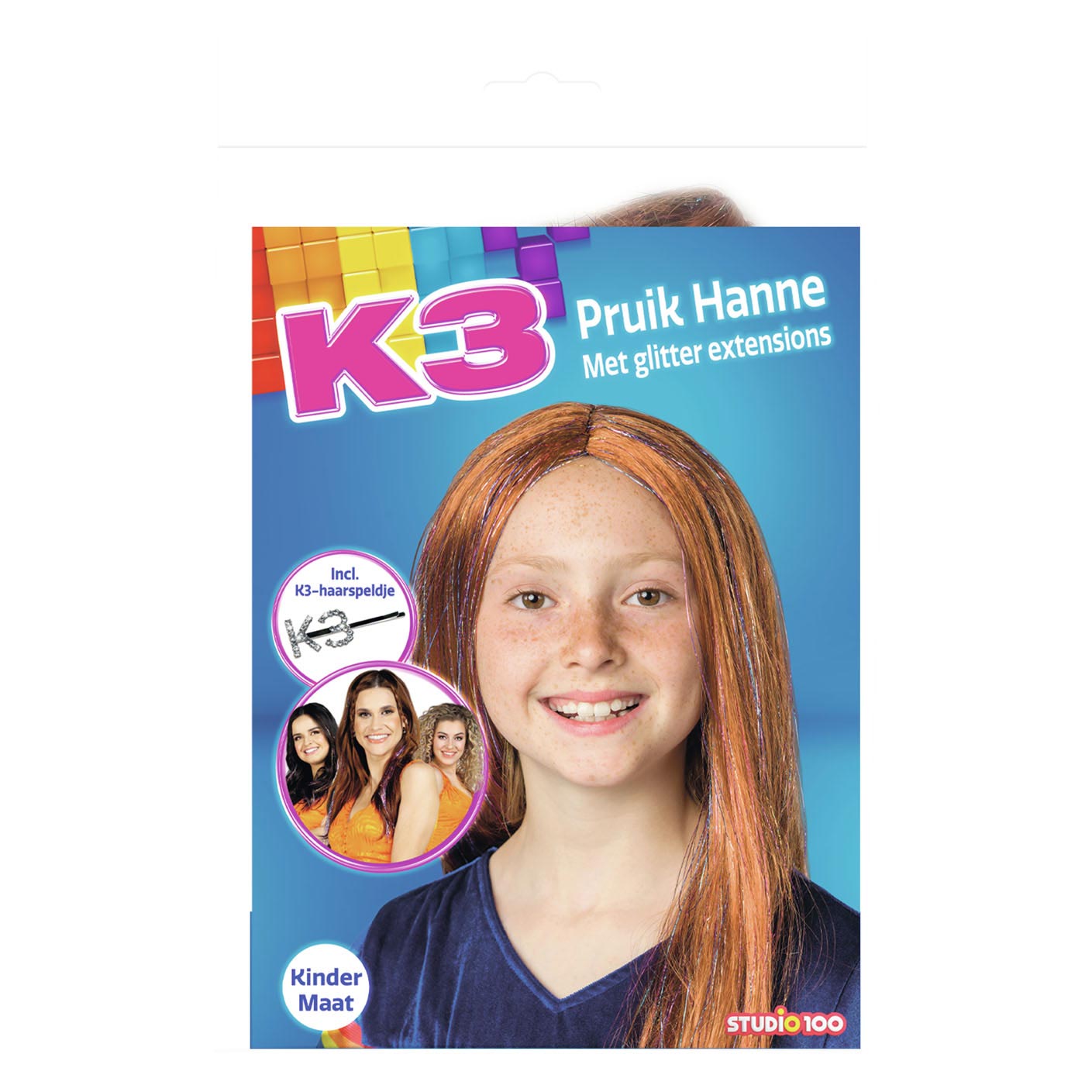 Studio 100 k3 pruik - hanne