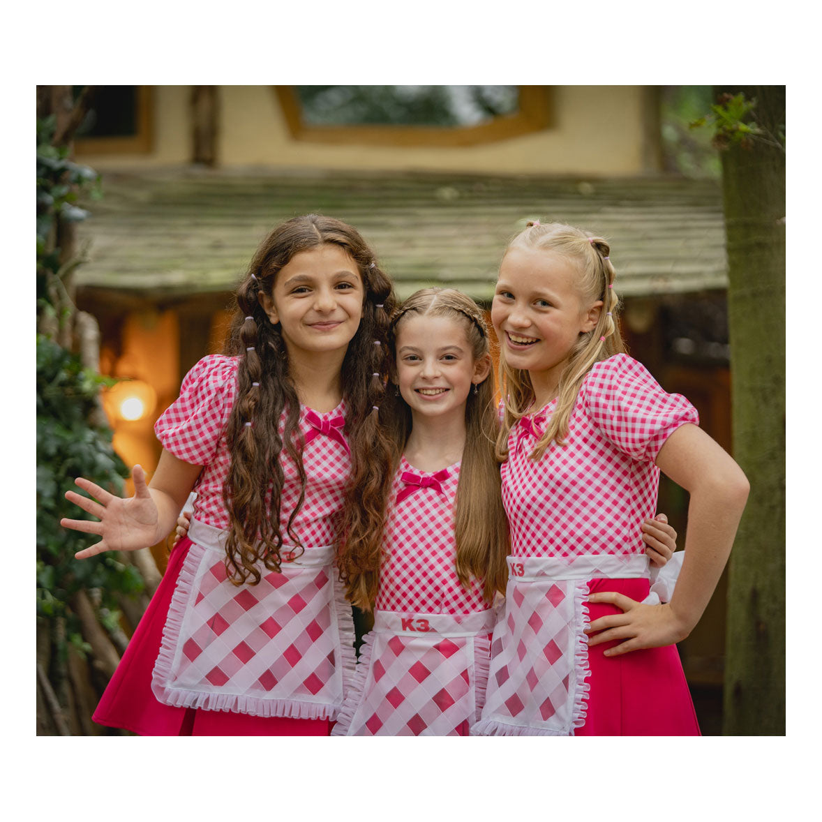K3 verkleedjurk - 3 biggetjes - 9-11 jaar - verkleedkleding