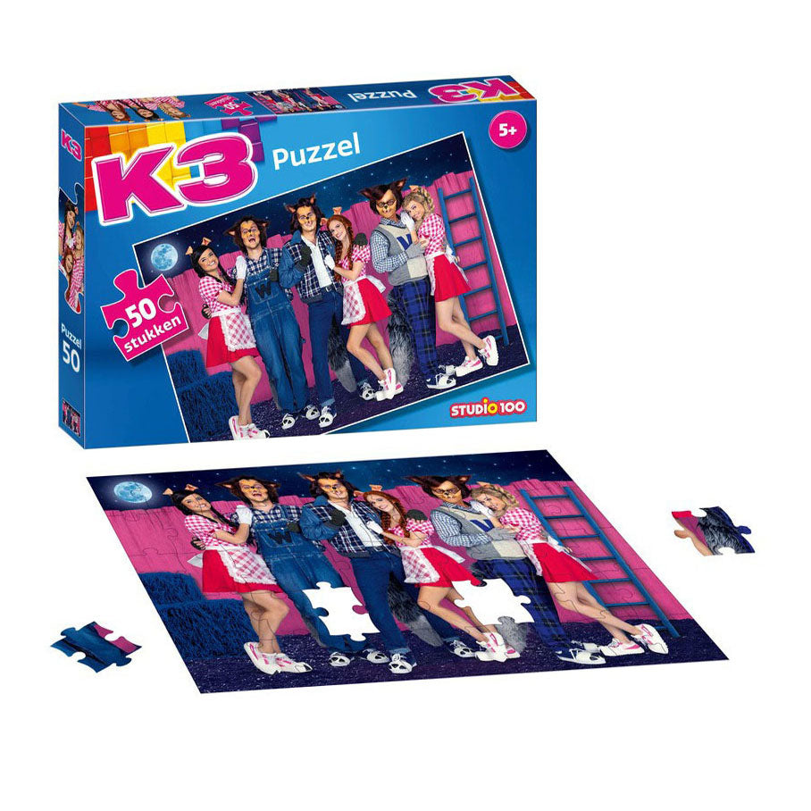 Studio 100 k3 legpuzzel 3 bigetjes en de wolven, 50st.