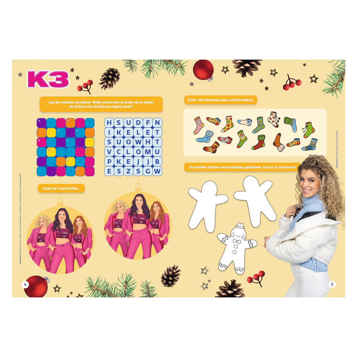 Studio 100 k3 kerstspecial doeboek