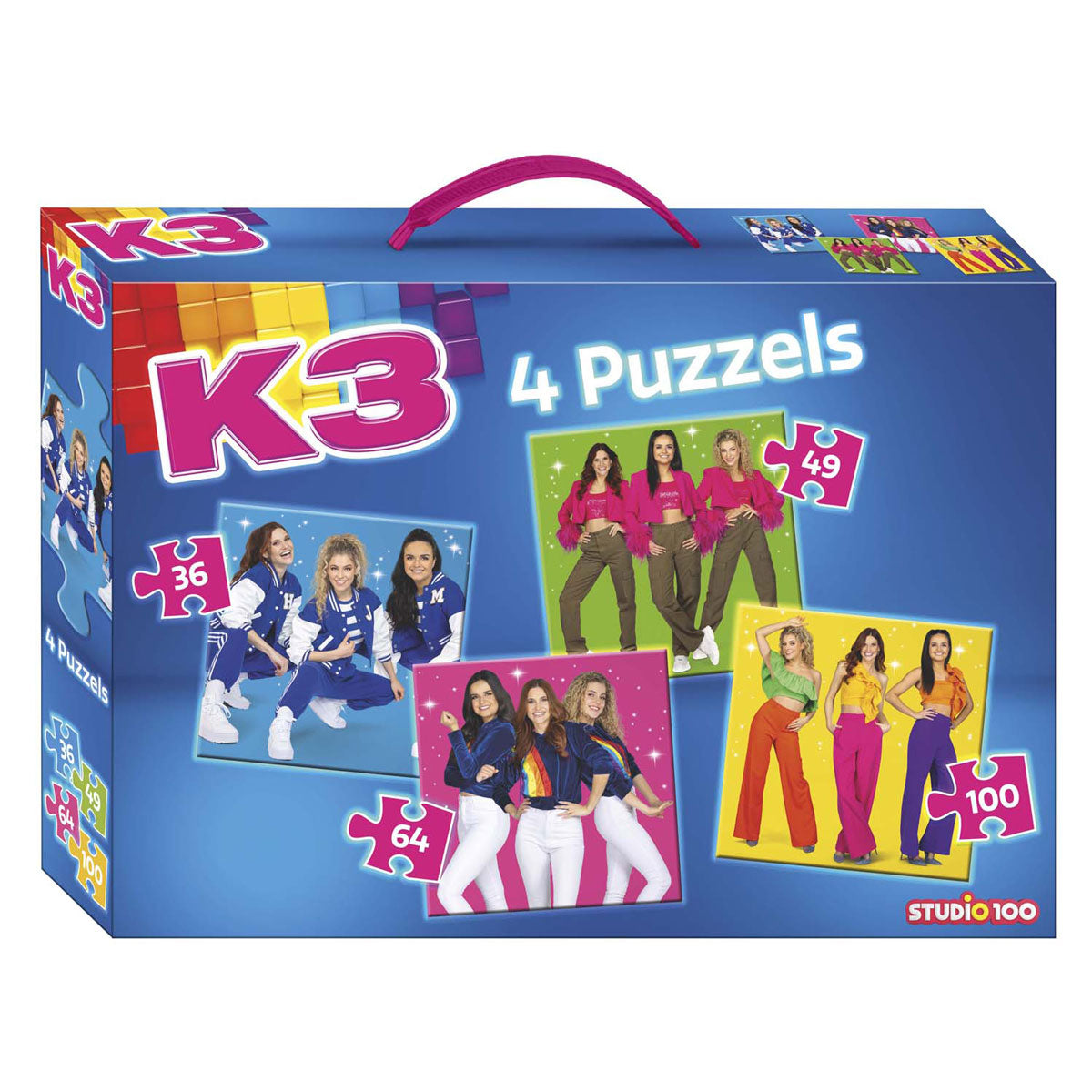 Studio 100 k3 4in1 puzzel - sterretjes