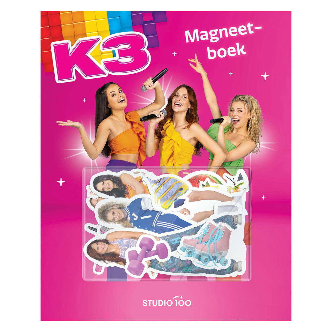 Studio 100 k3 magneetboek - met 20 magneten