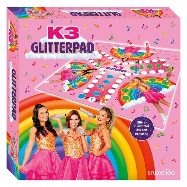 K3 bordspel - glitterpad