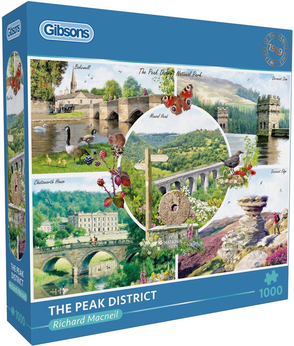 Gibsons - the peak district, v.k. - richard macneil - 1000 stukjes - 68×49cm - legpuzzel voor volwassenen