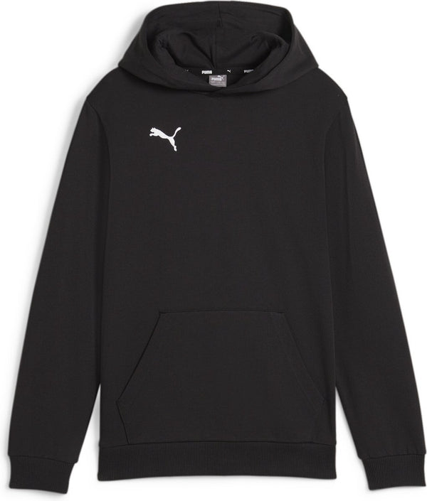 Puma teamgoal casuals hoody jr jongens sporttrui - black- white 152