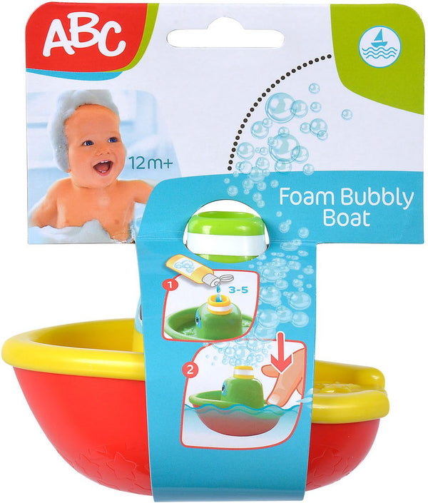 Abc bubble bath boat toy for the bath - colourful bath toy.