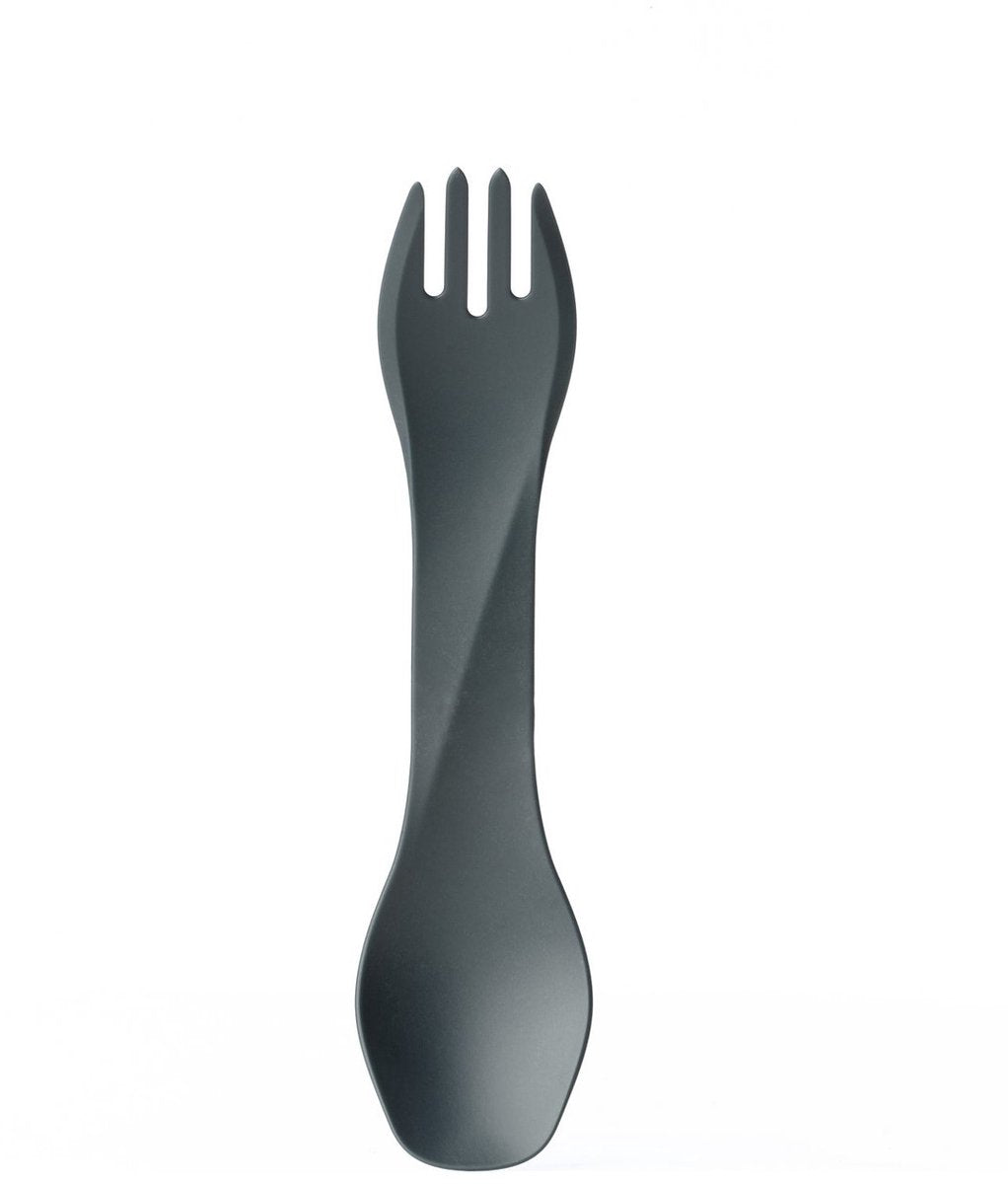 Human gear - gobites bio - herbruikbaar - bestek - spork - dark gray - campingbestek