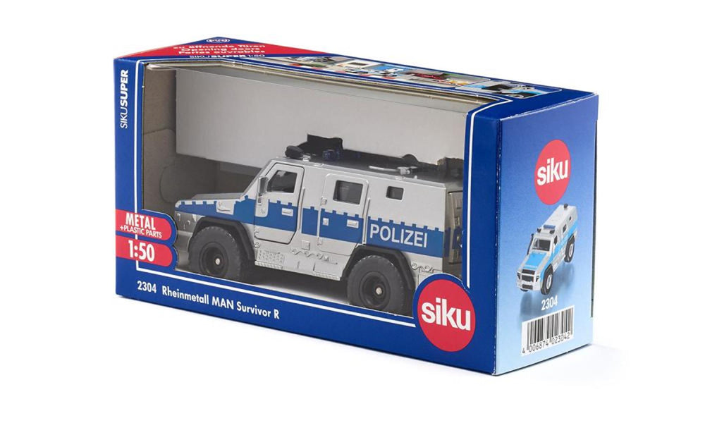 Siku 2304 rheinmetall man survivor r polizei 1:50 175x87x59mm politie