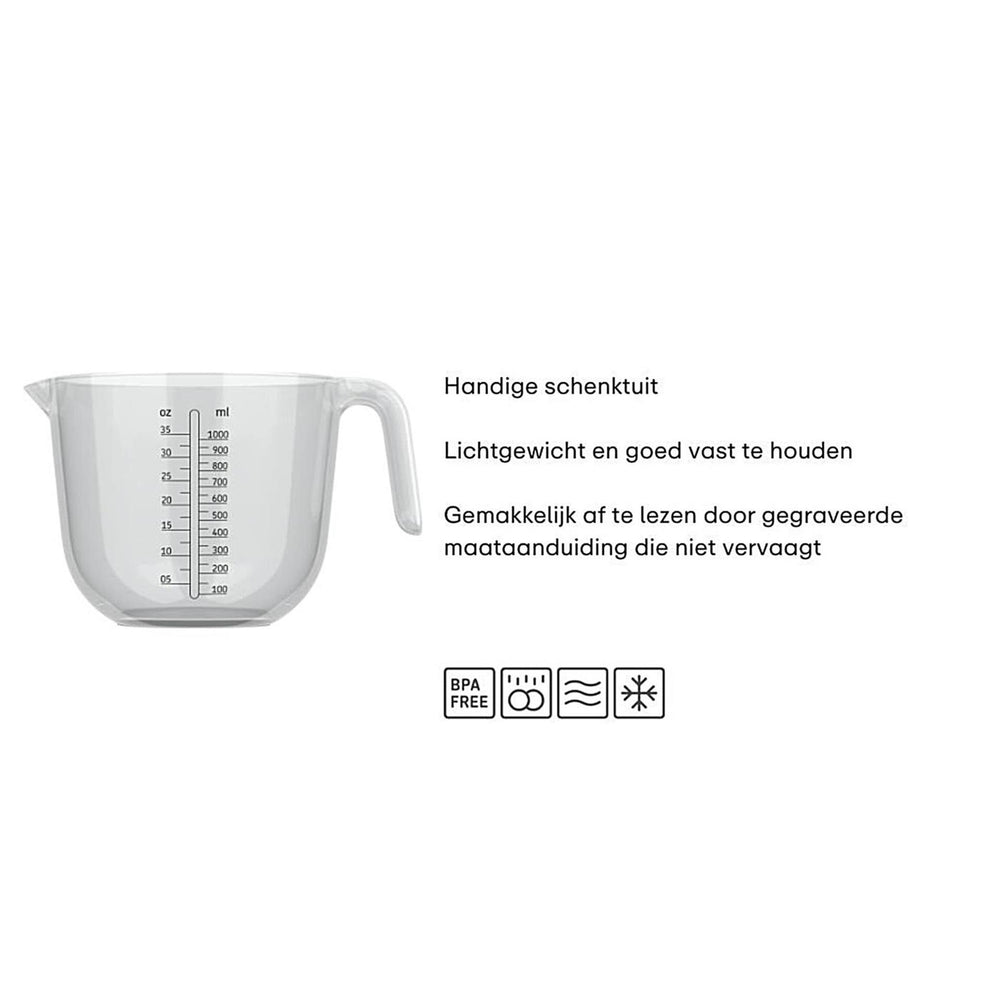 Mepal maatbeker chef it 1l - helder