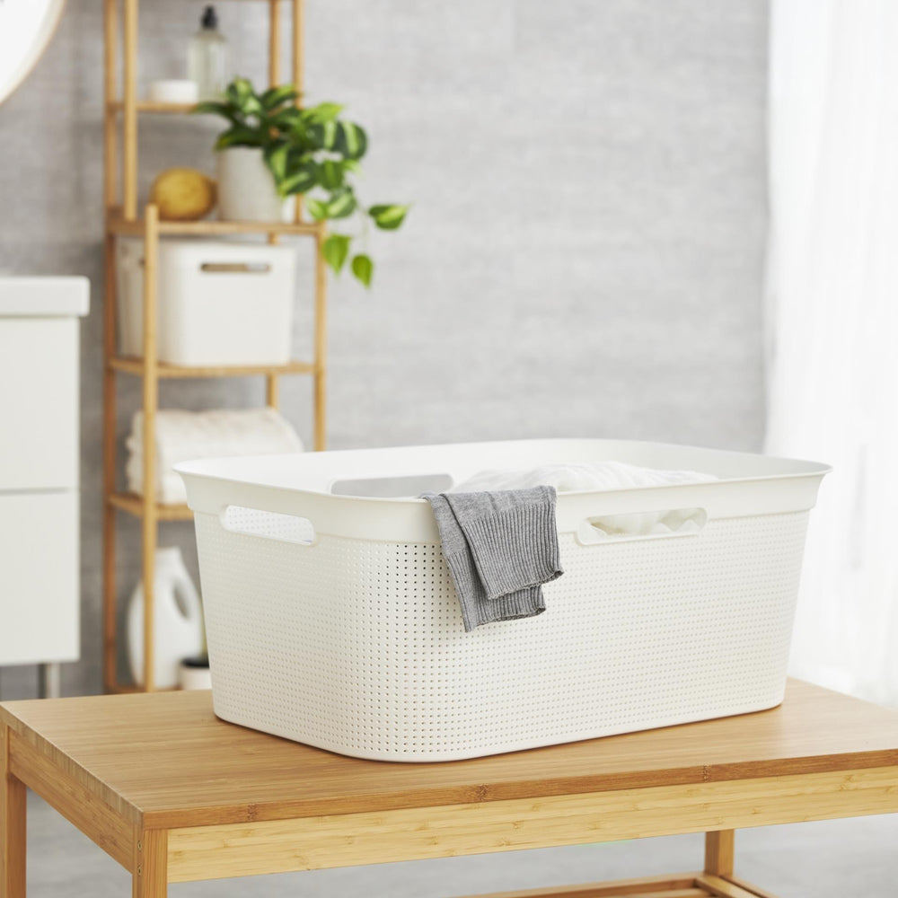 Rotho brisen flexibele wasmand 41l wit