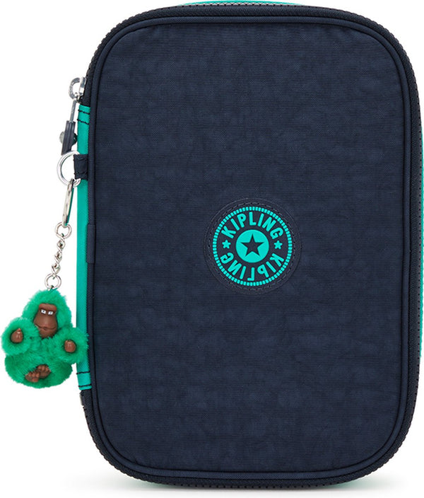 Kipling 100 pens etui blue green