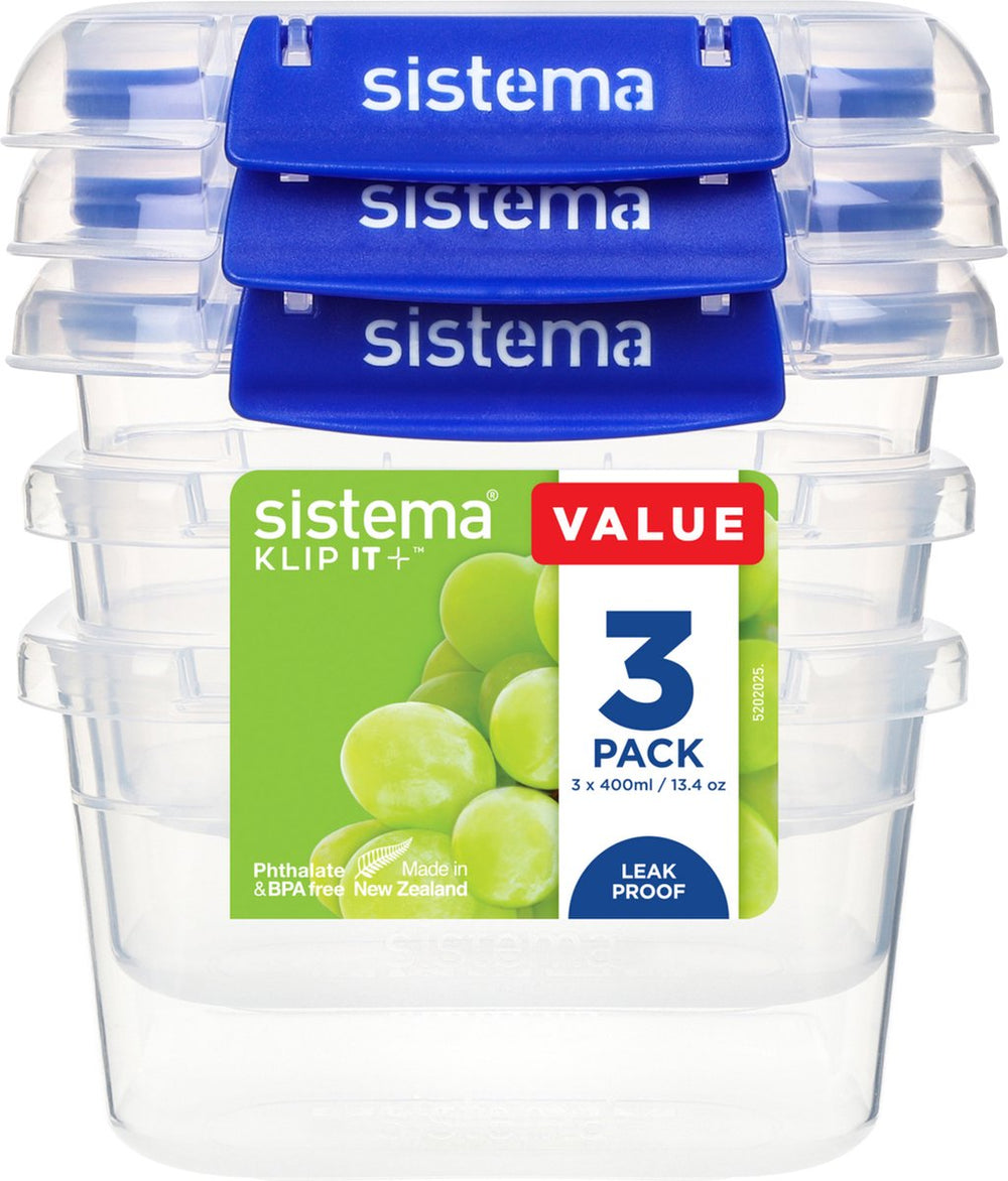Sistema klip it + set van 3 voorraaddozen
