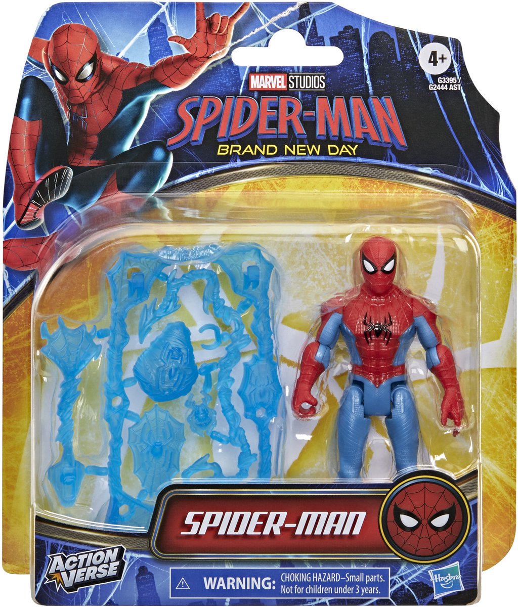 Hasbro marvel studios spider-man - brand new day actionverse spider-man - actiefiguur