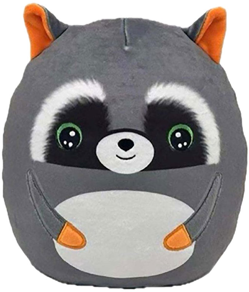 Ty beanie ty squish a boo sluwe grijze wasbeer, 20 cm
