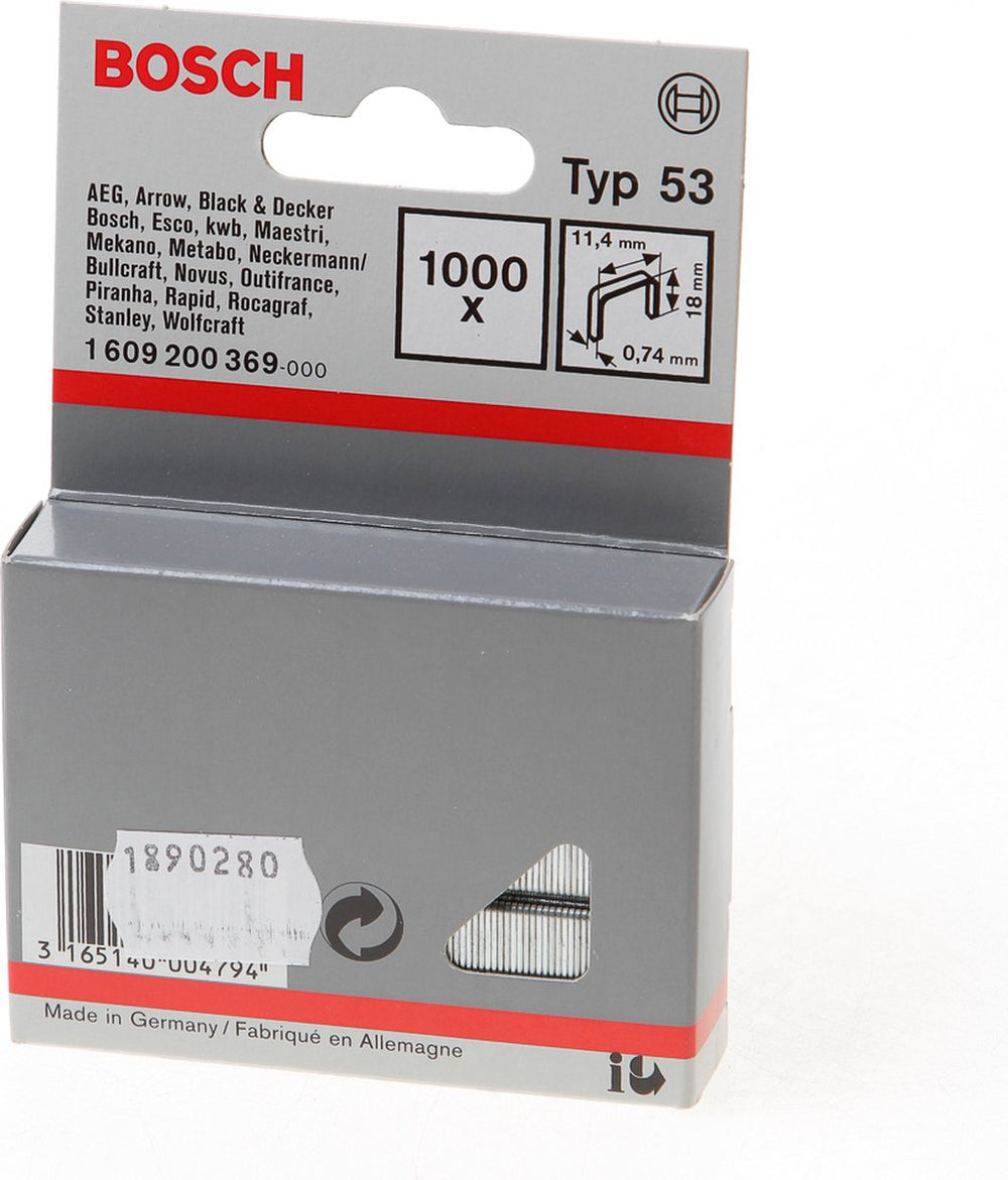 Bosch - niet met fijne draad type 53 11,4 x 0,74 x 18 mm