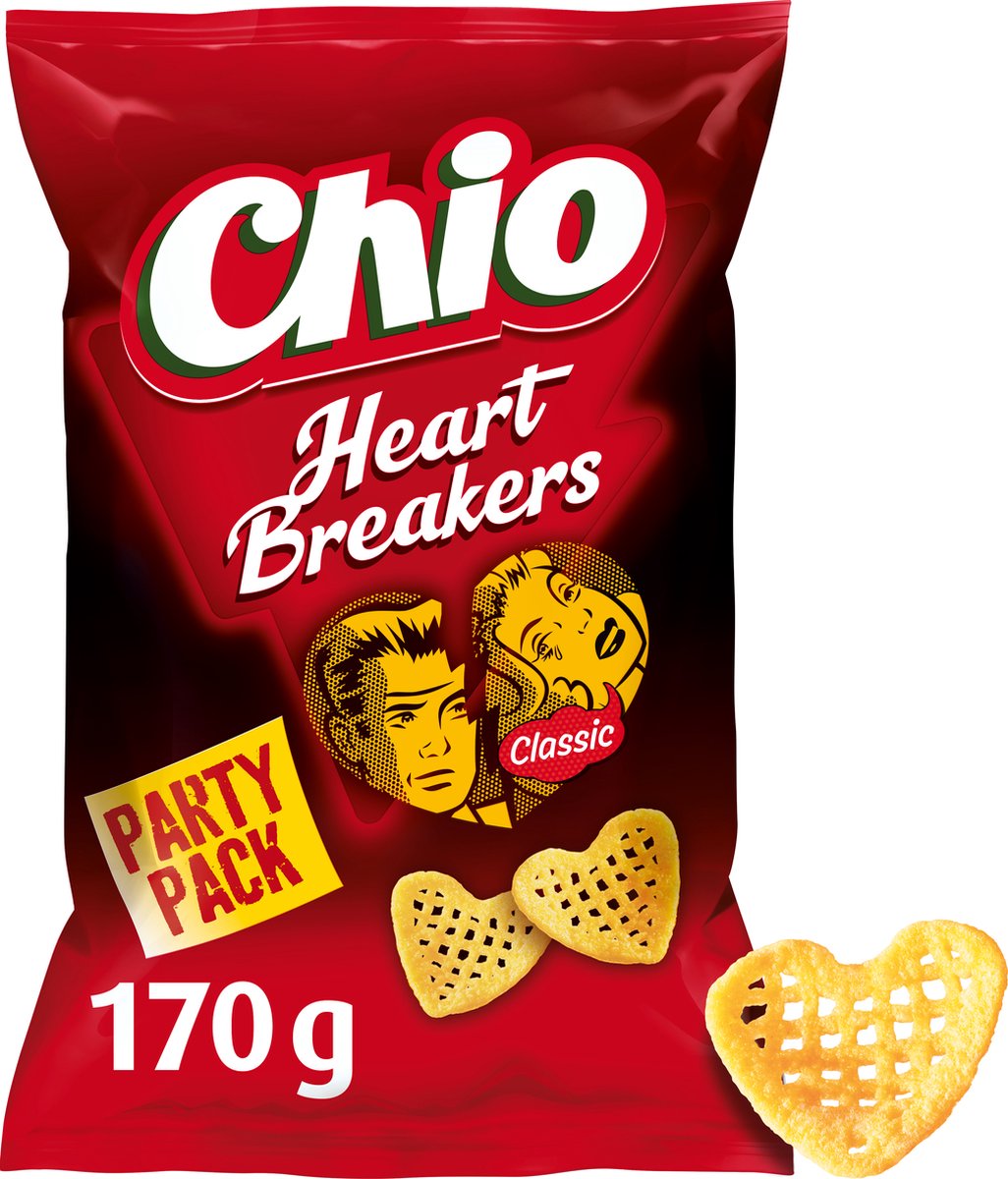 Chio heartbreakers classic party pack - 6 x 170 gram