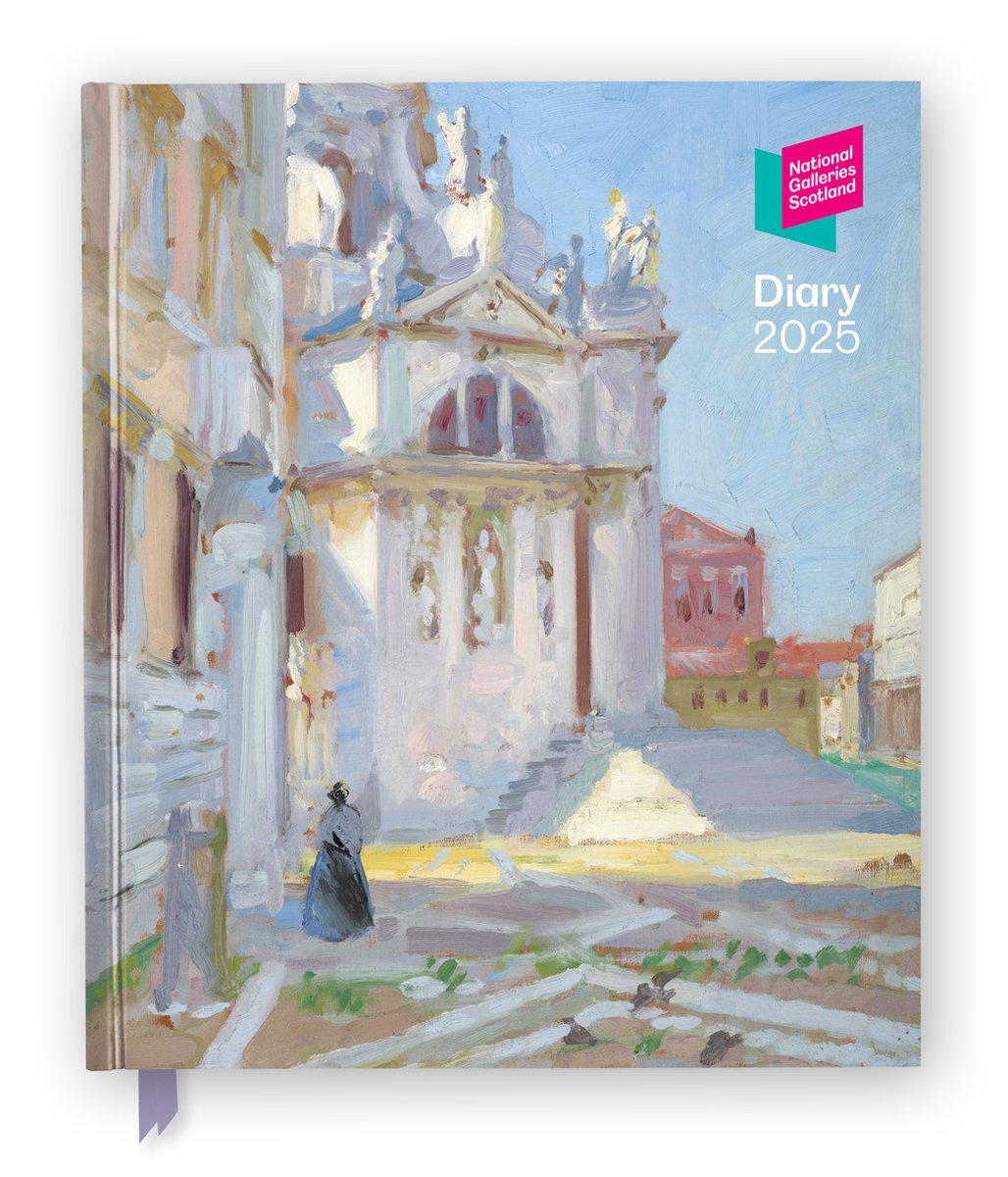 National galleries scotland 2025 desk diary planner - week to view, illustrated throughout