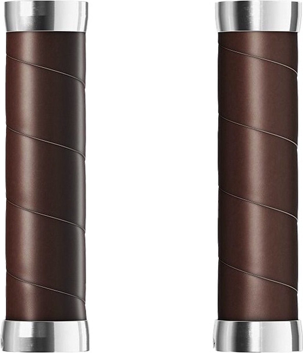 Brooks Handvatten Slender Leather grips 100mm a brown
