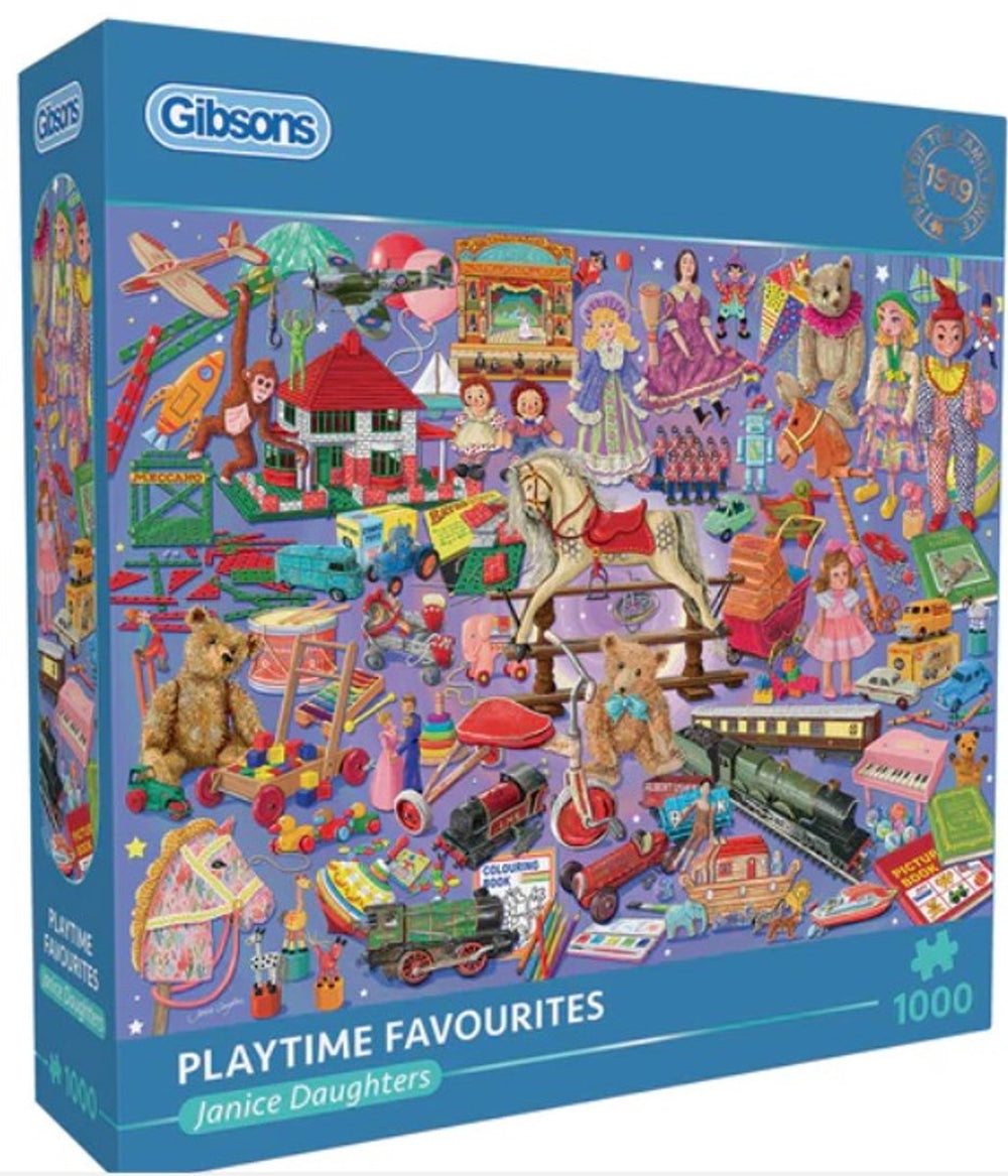 Gibsons - playtime favourites (door janice daughters) - 1000 stukjes 68×49cm (b×h) - legpuzzel voor volwassenen