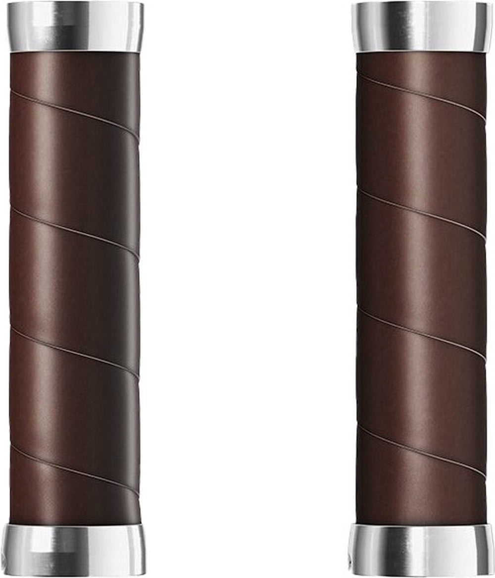 Brooks Handvatten Slender Leather grips 100mm a brown