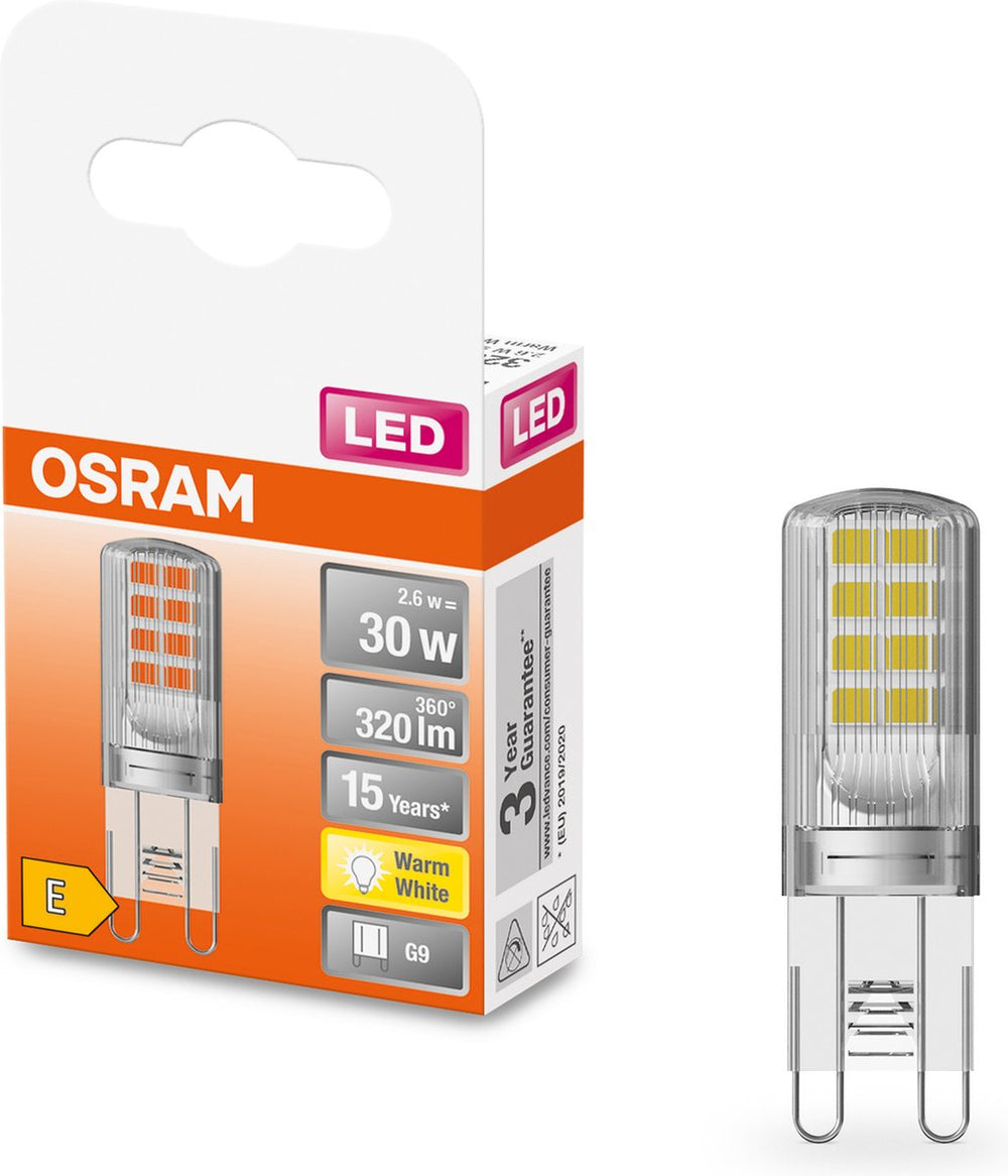 Osram led lamp - pin 30 - g9 - 2,6w - 320 lumen - warm wit - niet dimbaar