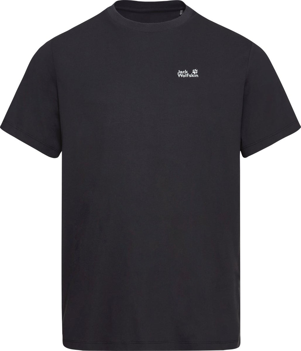Jack wolfskin essential t m heren outdoorshirt-black