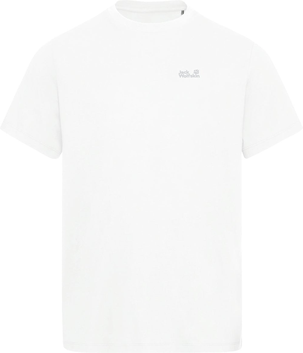 Jack wolfskin essential t m heren outdoorshirt-stark white