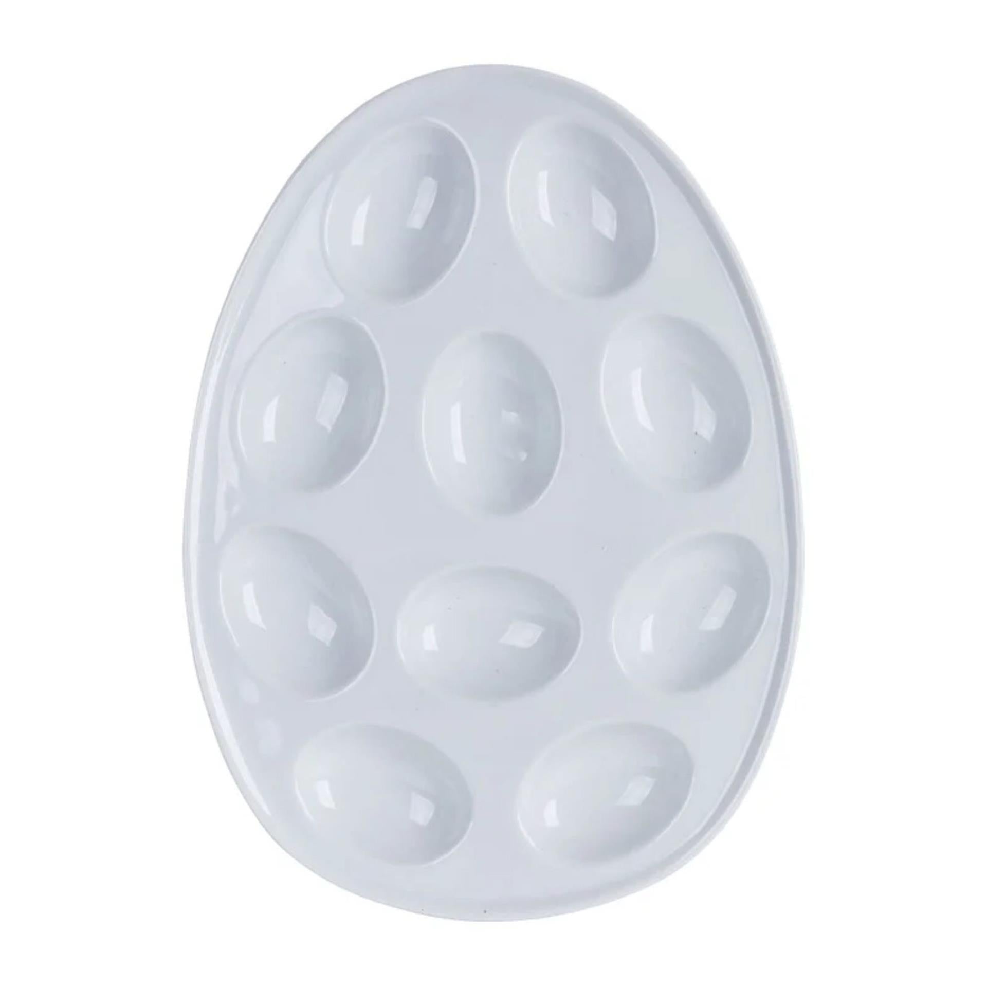 Imperial kitchen eierschaal wit aardewerk voor 10 eieren