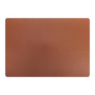 No brand placemat leer bruin 43x30 cm | 6 stuks